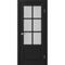 Купить Межкомнатная дверь экошпон Турин 541ПФ.2221 антрацит остеклённая