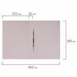 Скоросшиватель картонный мелованный BRAUBERG, гарантированная плотность 360 г/м2, синий, до 200 листов, 121518