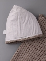 Шапка для девочки осенняя c ушками и снуд