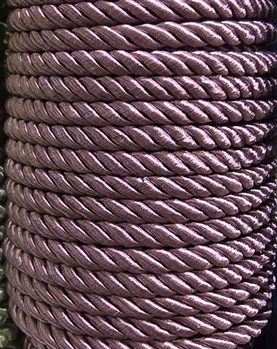 Шнур витой мебельный, ш. 6 мм, т.сиреневый