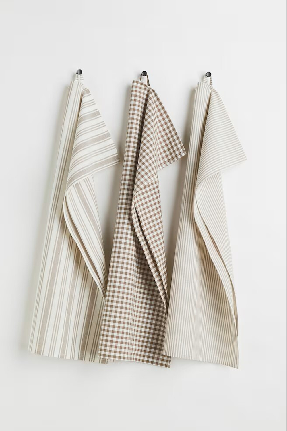 H&M Набор хлопковых полотенец ( 3 шт.), светло-коричневый