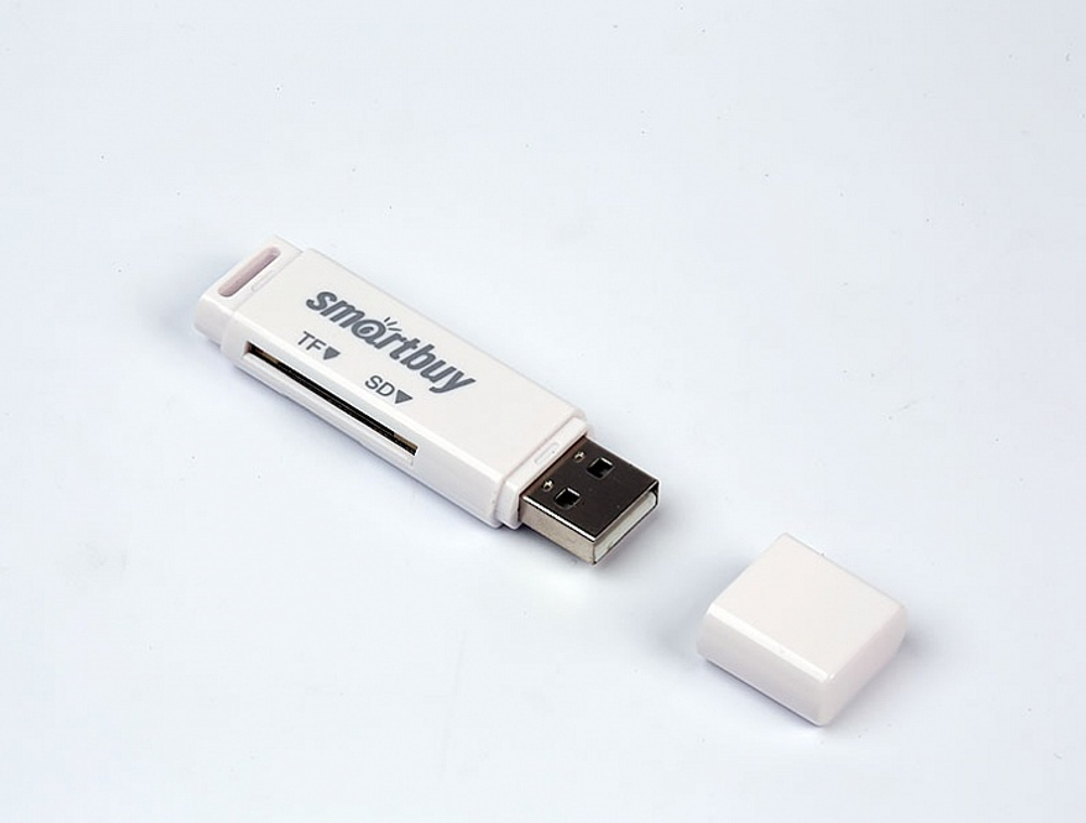 Картридер Smartbuy 715, USB 2.0 - SD/MicroSD,