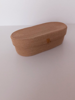 Корзина плетеная с крышкой