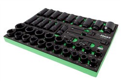 Набор ударных головок и аксессуаров 3/4" Hans в ложементе, TTF-41