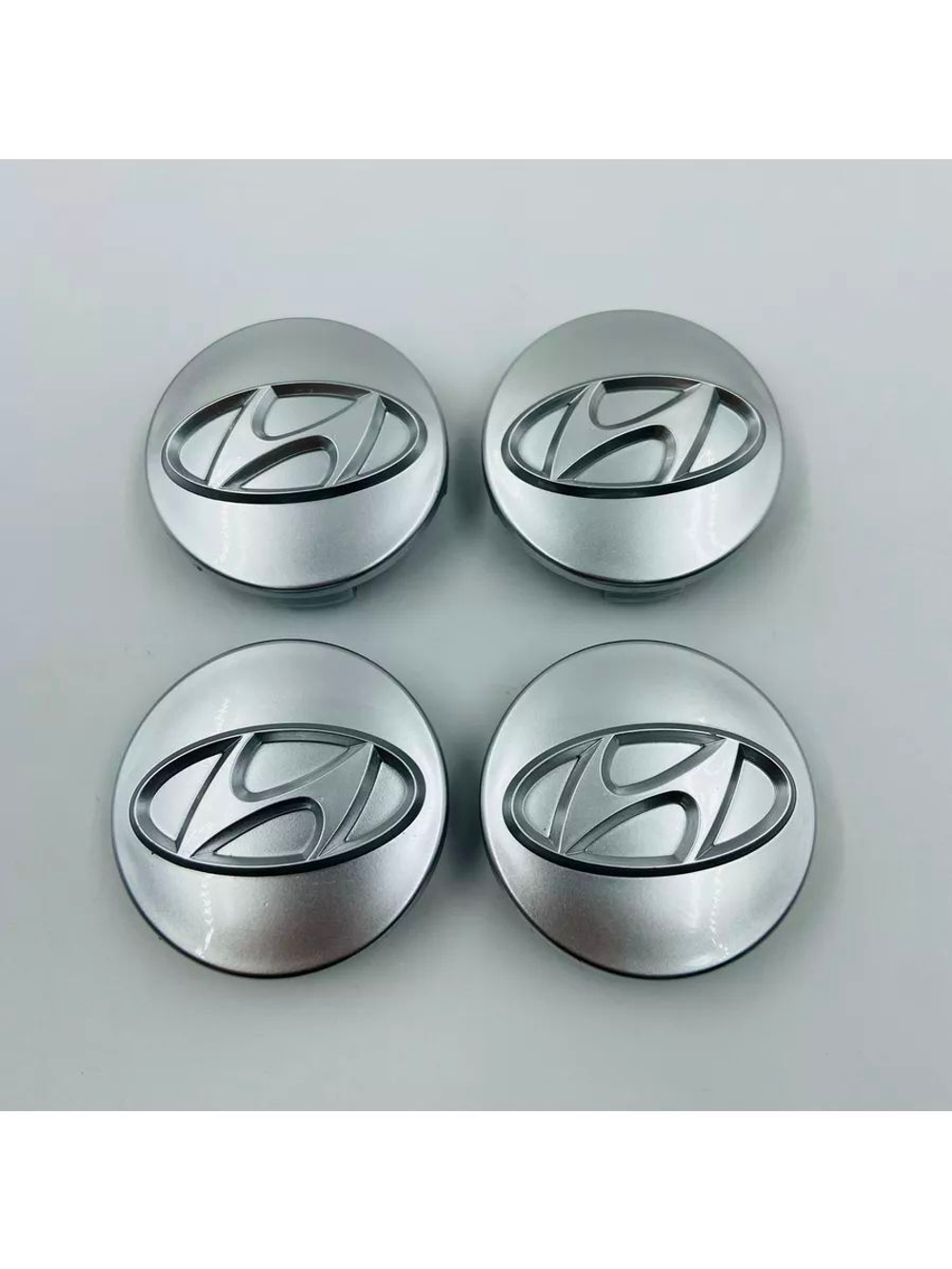 Колпачки на литые диски с эмблемой Hyundai 61 мм 4 шт