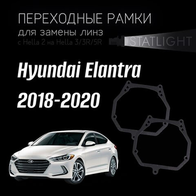 Переходные рамки для замены линз на Hyundai Elantra 2018-2020