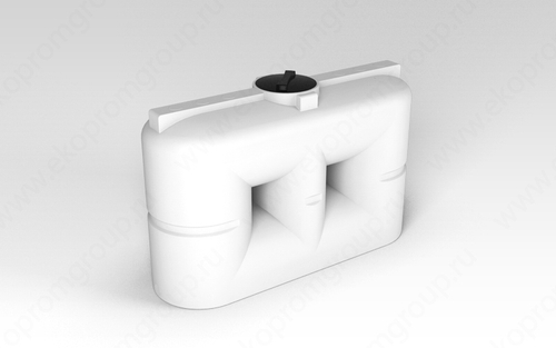 Ёмкость пластиковая пищевая ЭкоПром S oil 2000 л. узкая округлая (231x77x152см;белый) - арт.555276