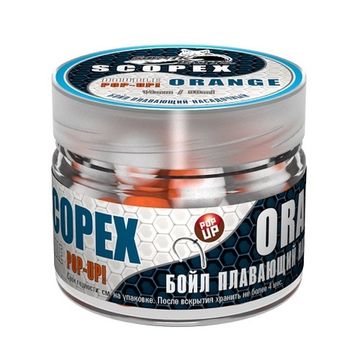 Бойлы насад. плав. двух цв. Sonik Baits 14мм SKOPEX-ORANGE Fluo Pop-ups 90мл