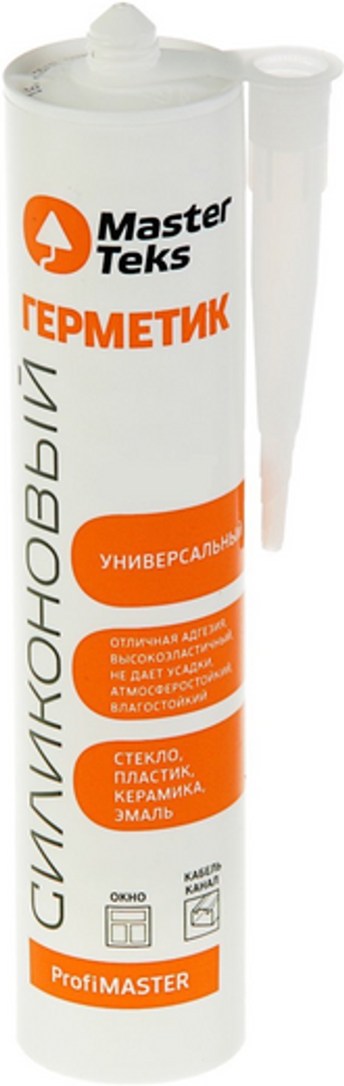 Герметик силиконовый MasterTeks HomeMaster универсальный 260мл прозрачный