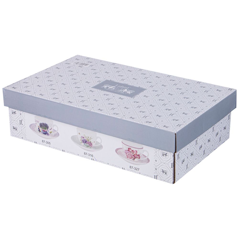 ЧАЙНЫЙ НАБОР LEFARD ТЮЛЬПАНЫ НА 6 П6Р. 12 ПР. 280 МЛ