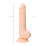 Телесный фаллоимитатор-реалистик 24,5см ToyFa RealStick Silicone Matthew M 9420008