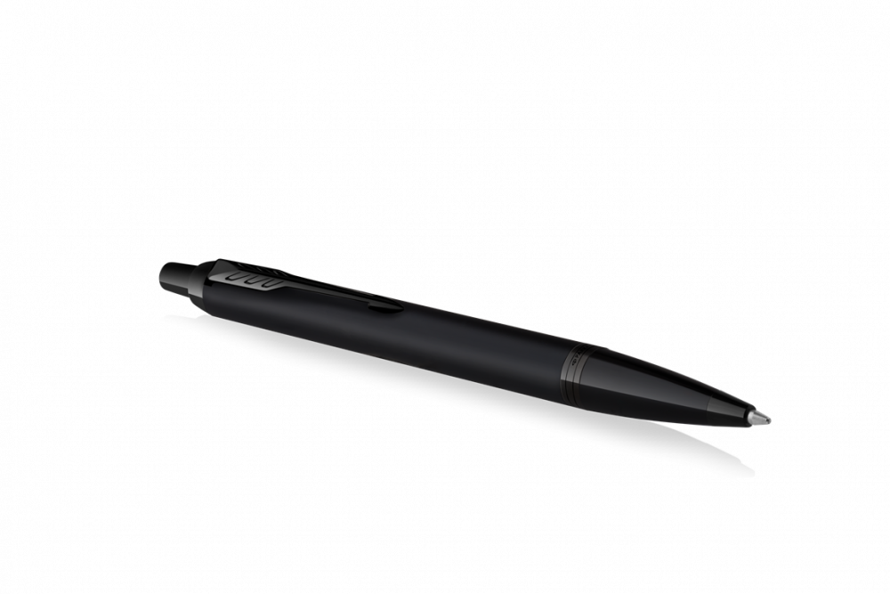 Шариковая ручка Parker IM Achromatic, Black BT, стержень: M, цвет чернил: blue, в подарочной упаковке.
