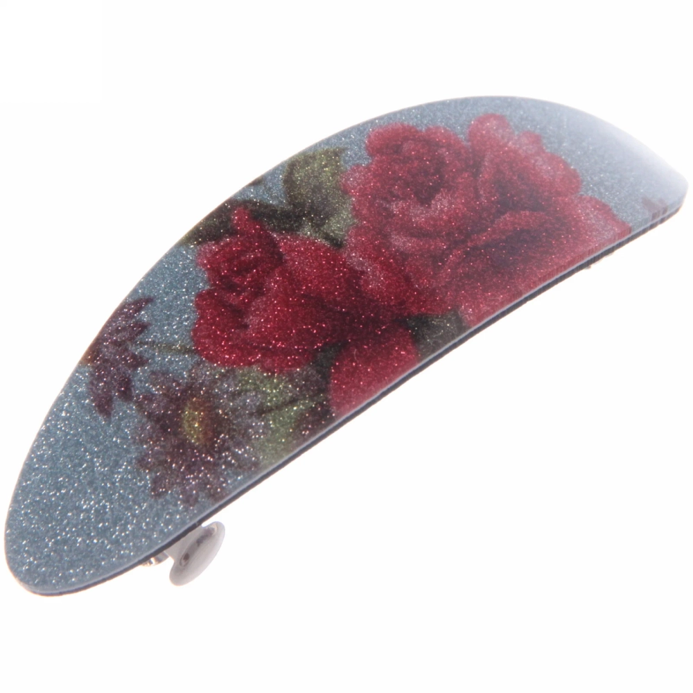 Заколка автомат «Women's style - Эмма», 9,5*2,5см, микс 6 цветов