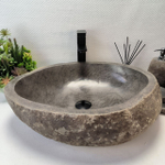 Раковина из речного камня RS63373 (55*47*16) 0123
