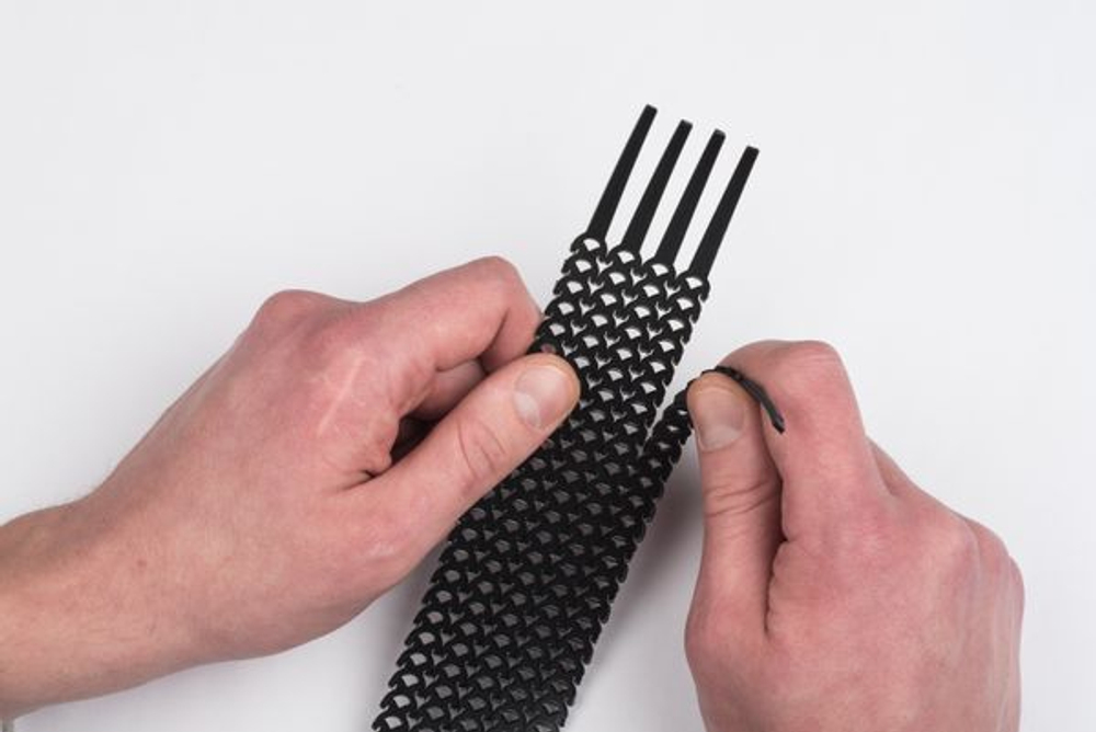 Хомут гибкий (20 шт.) черный FlexSTRAP EKF