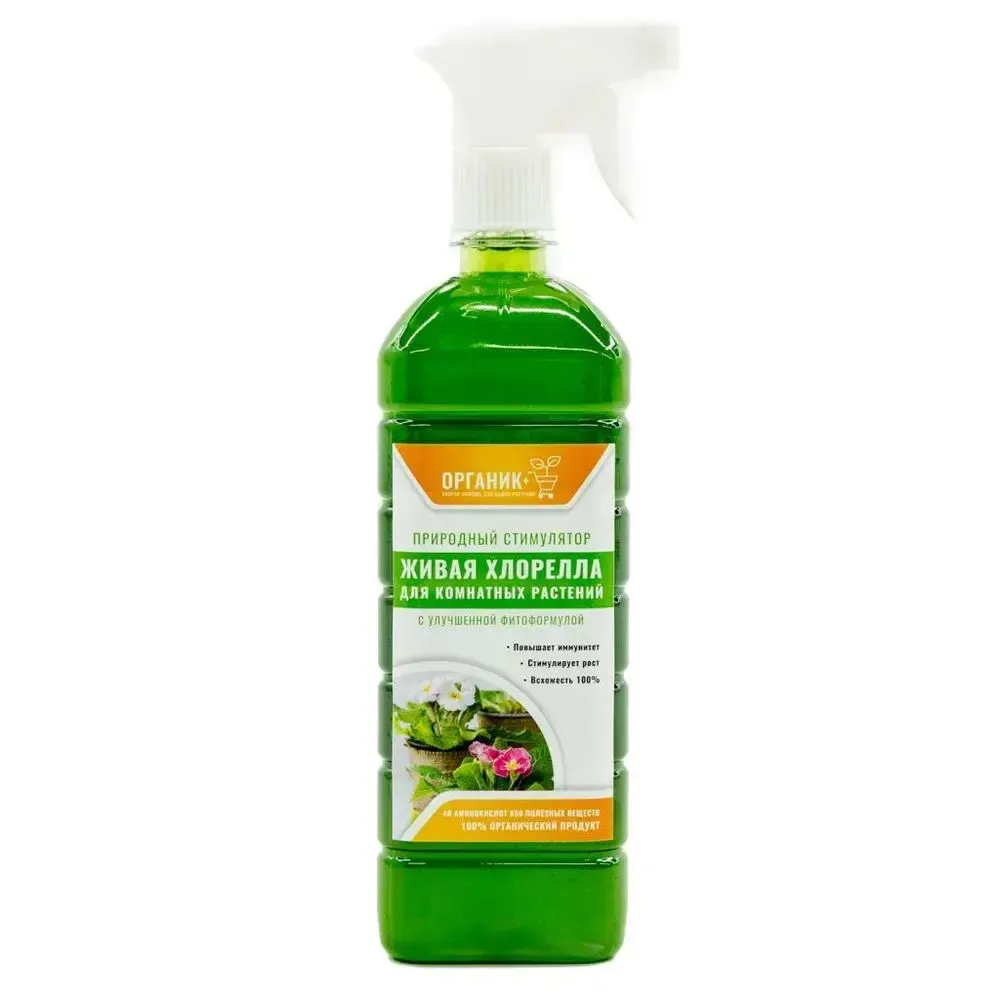Удобрение Суспензия хлореллы для комнатных, 1л Удобрение Суспензия хлореллы для комнатных, 1л