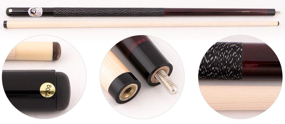 Кий для русского бильярда 2-pc "Magnum" (красный)