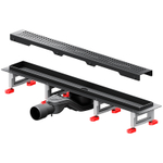 Душевой лоток AM.PM MasterFlow 60 W01SC-P11-060-01BM с Черной матовой решеткой Cut Gradient