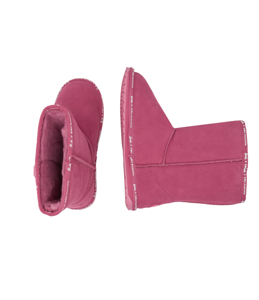 Кожаные угги wallaby lo emu australia x barbie EMU Australia - розовый(K12903)