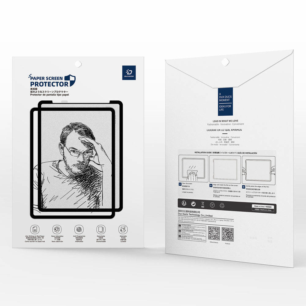 Защитная пленка с бумажной текстурой для планшета Xiaomi Pad 7 и Pad 7 Pro от от Dux Ducis, серия Naad Series Paper