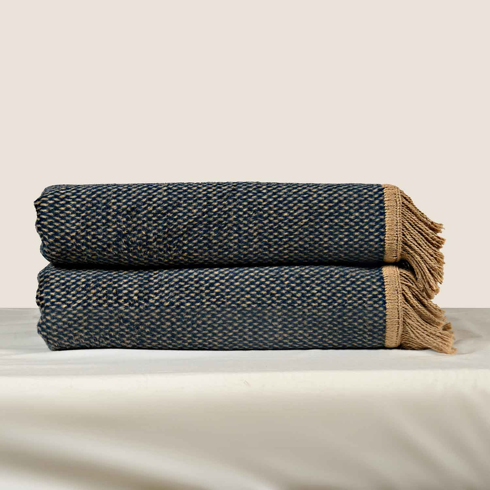Плед Sharmes Indigo gold