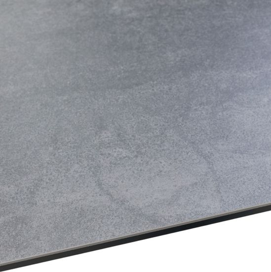 Стол YOAKIM 180 цвет 1704 Темно-серый мрамор, керамика / Темно-серый каркас