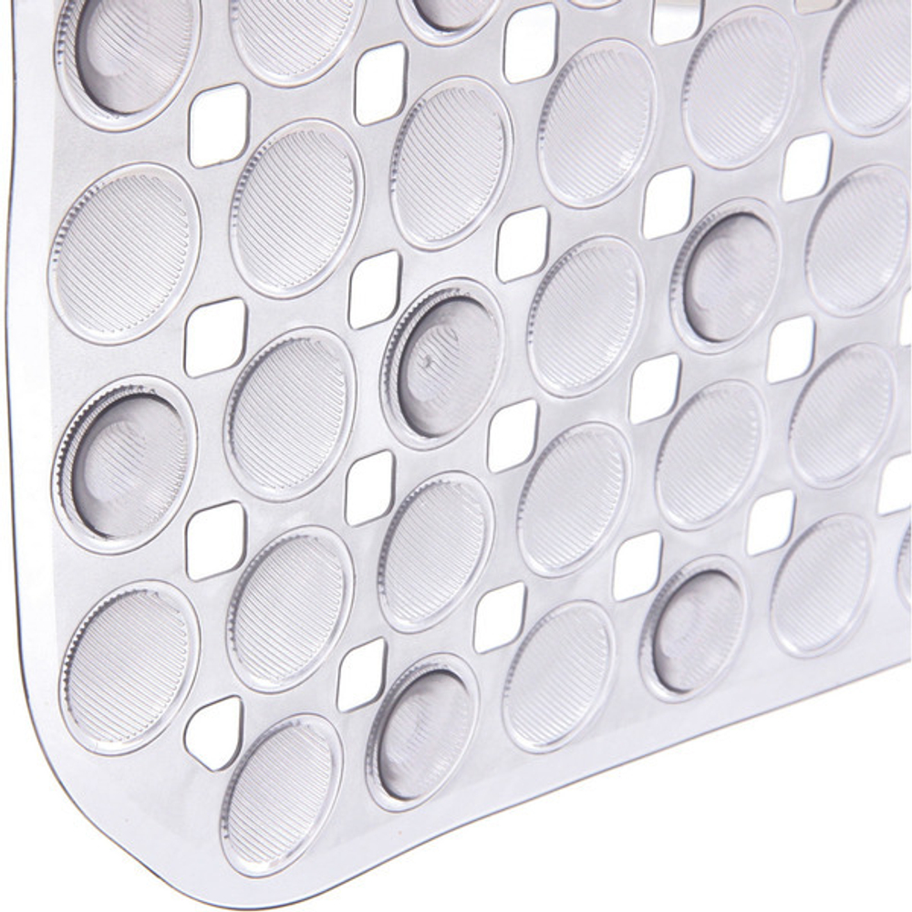 Коврик в ванну Селфи 68х36 ПВХ Сиена серый