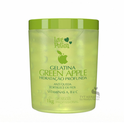Love Potion Коллагеновый восполнитель Gelatina Green Apple