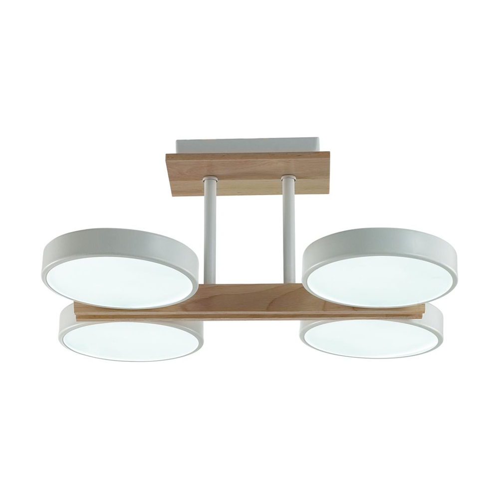 8030/72CL LEDIO LN26 345 белый, дерево/металл/акрил Потолочный светильник LED 72W 3000/4000/6000К 220V PLATO