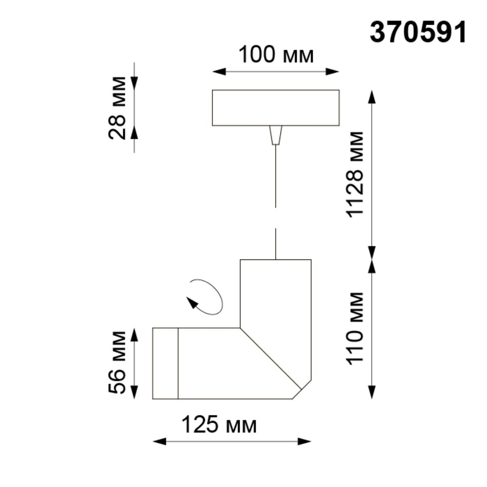 370591 OVER NT19 408 серебристый черный Накладной светильник IP20 GU10 50W 220-240V ELITE