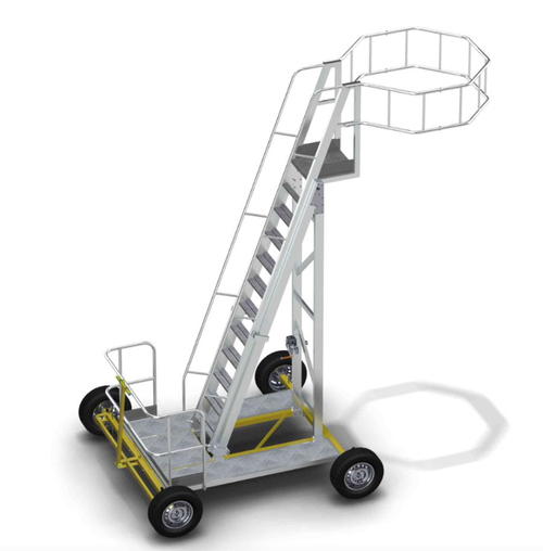 Вышка-стремянка алюминиевая для нефтяной промышленности MEGAL ВСА-5,0Н (3,6-5,0) -2