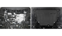 Защита картера и КПП AutoMax для Audi A3 8V (V - 1.2; 1.4; 1.8) 2012-2016/Audi A3 8V рестайлинг (V - 1.4) 2016-2020/Seat Leon III (V - 1.2) 2013-2015/Skoda Octavia A8 (V - 1.4; 1.6) 2020-н.в./Skoda Superb III (V - 1.4; 1.8; 2.0) 2015-2019/Skoda Superb III рестайлинг (V - 2.0) 2019-н.в./Volkswagen Arteon (V - 2.0) 2020-н.в./Volkswagen Golf VII (V - 1.2; 1.4 (122 л.с.)) 2012-2017/Volkswagen Golf VII рестайлинг (V - 1.4 (122 л.с.)) 2017-2019/Volkswagen Jetta VII (V - 1.4; 1.6) 2020-н.в./Volkswagen Passat B8 (V - 1.4; 1.8) FWD 2014-2019/Volkswagen Passat B8 рестайлинг (V - 1.4; 2.0) 2020-н.в., сталь 1.4 мм, с крепежом, штампованная, AM.5128.1
