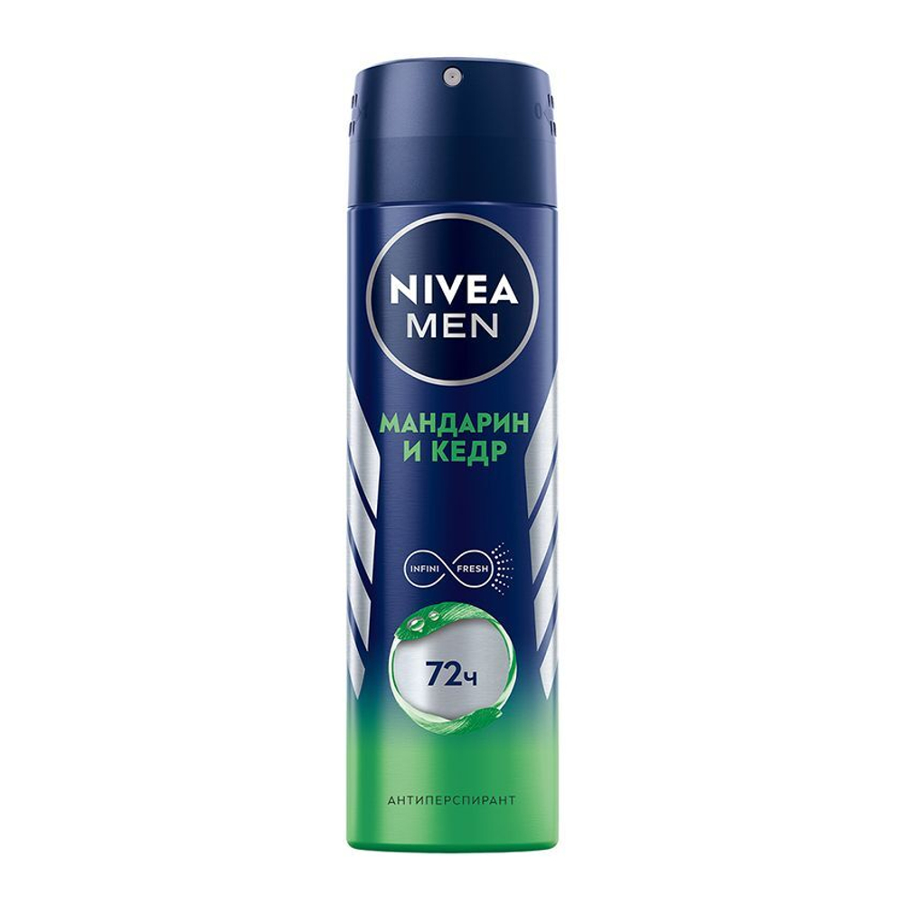 Nivea Men Дезодорант-антиперспирант спрей Мандарин и Кедр, 150 мл