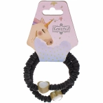 Резинки для волос 2шт «ЕЖЕВИКА», сердечко, микс 5 цветов, d-5,5см (подвес Единорог)