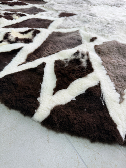 Ковер шкура натуральная овчина меховой