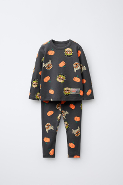 ZARA ПИЖАМА С ПРИНТОМ PAW PATROL, ЧЕРНЫЙ