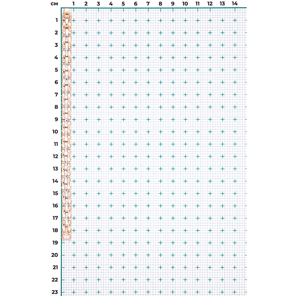 Браслет из комбинированного золота