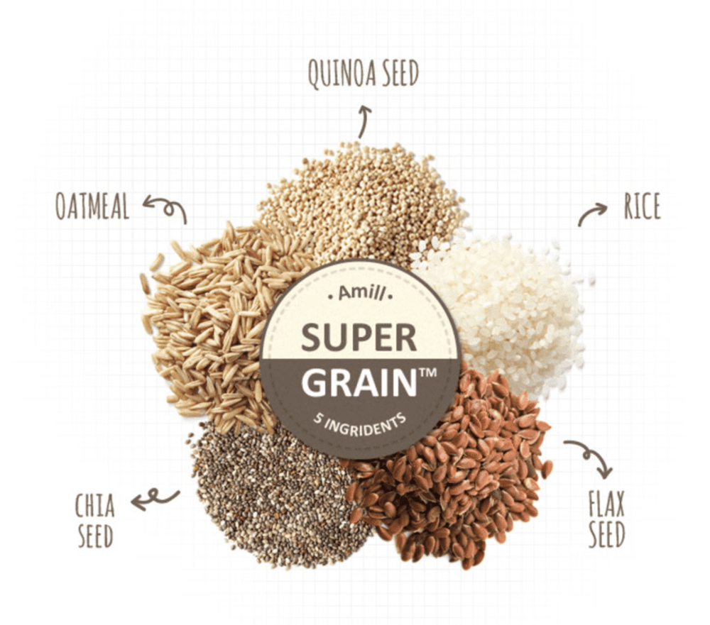 Amill super grain wash-off pack - Глиняная маска с зерновыми экстрактами (travel)