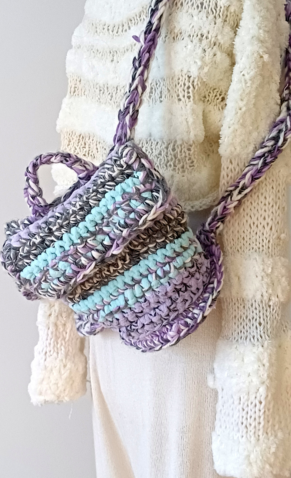 Рюкзак женский вязаный