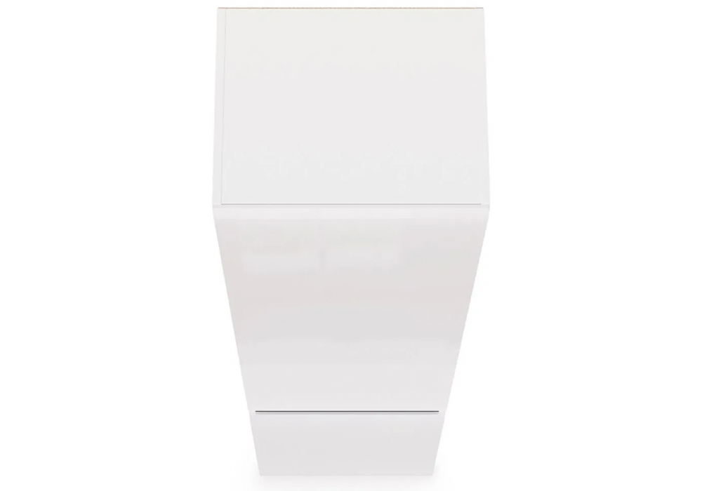 Шкаф Сейдиль белый премиум / черный / белый глянец