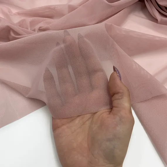 Сетка эластичная пыльно-розовая, Турция