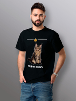 Футболка с котом мейн-кун