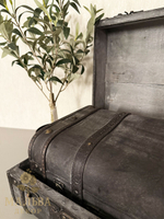 Набор из 2-х декоративных чемоданов темно-серый 39x24x16см/45x30x18,5см+5/6см ручка