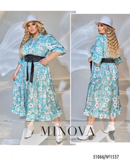 Платье 1537-бирюзовый Minova Фото 1