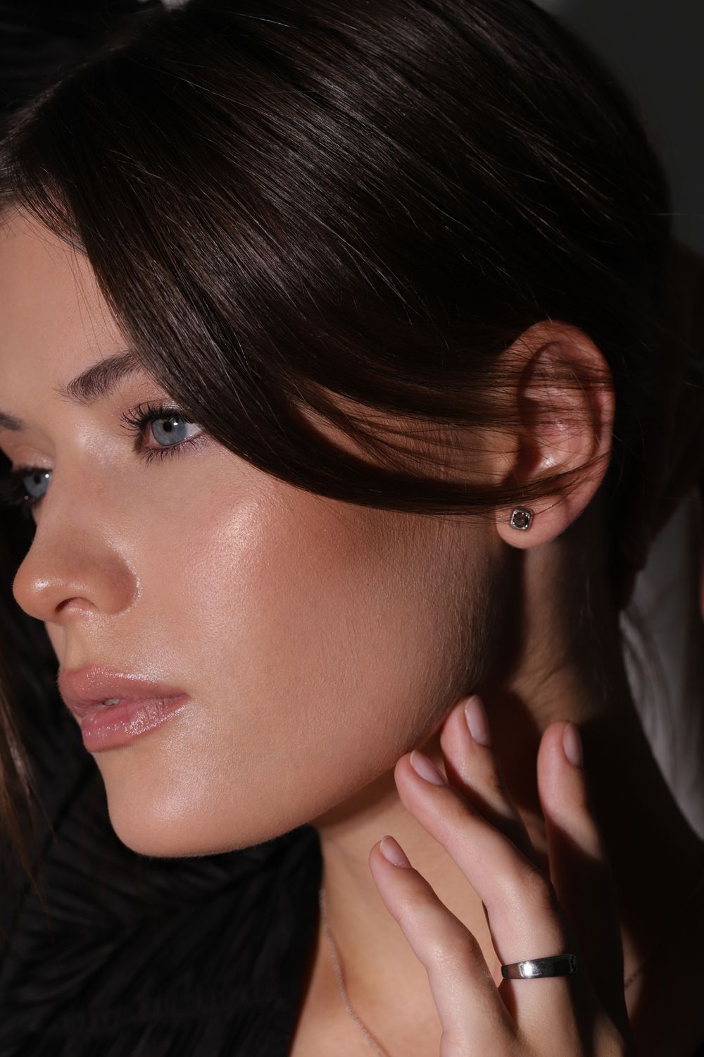 Серьги Crystal Square с раухтопазом