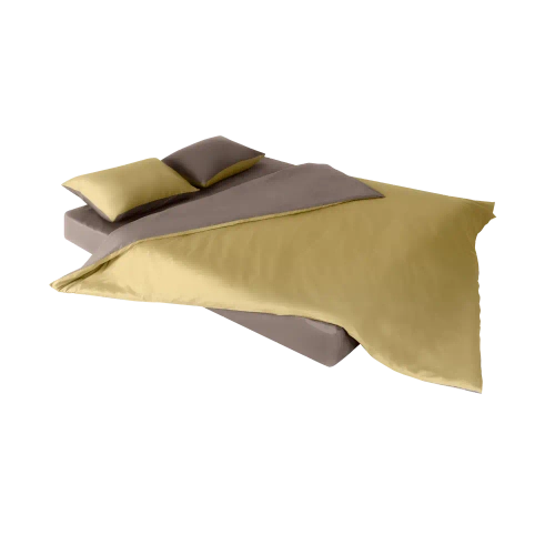 Комплект наволочек 50х70 BuyColor, 2 шт. (сатин) Шоколад/Горчица