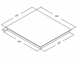 Варочная панель электрическая AKPO PKA 609215K BL