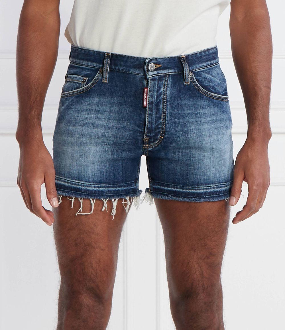Джинсовые шорты Dsquared2 x Rocco Dsquared2 - голубой(S71MU0792 S30664)