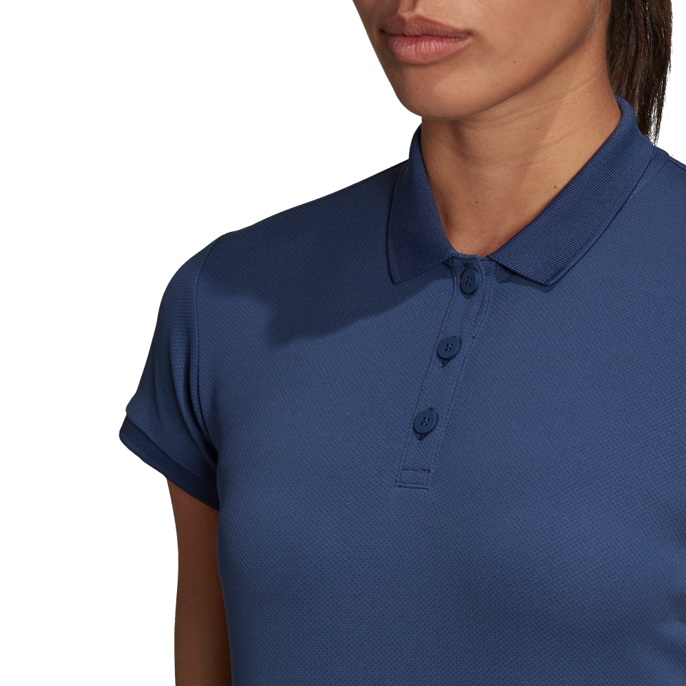 Женское поло Adidas W Club 3 Stripes Polo - Blue