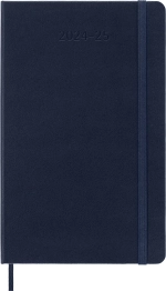 Еженедельник 2025-2026 Moleskine Academic WKNT (DHB2018WN3) 13х21см, твердая обложка, синий сапфир